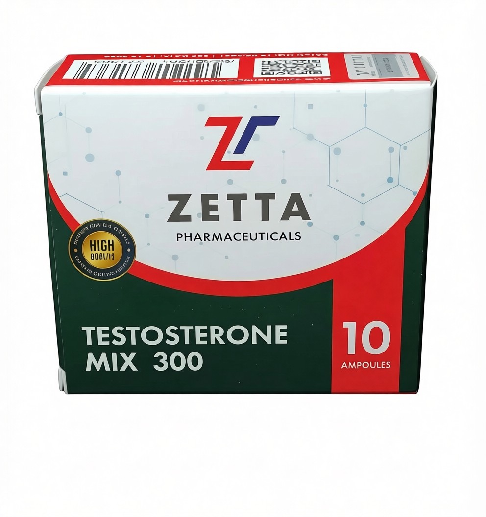 ZETTA TESTOSTERONE MIX 300mg/ml - ЦЕНА ЗА 10 АМПУЛ