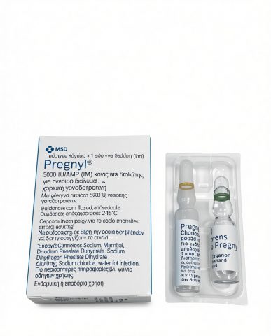 PREGNIL (АПТЕКА) 5000iu - ЦЕНА ЗА 5000ЕД. ХГЧ + РАСТВОР