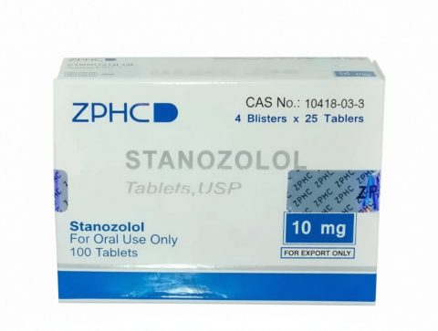 ZPHC STANOZOLOL(РЕПЛИКА) (БЛИСТЕРЫ) (09.2024) 10mg/tab - цена за 100 таблеток