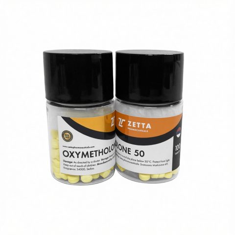 ZETTA OXYMETHOLONE 50mg/tab - ЦЕНА ЗА 100 ТАБ БАНКА